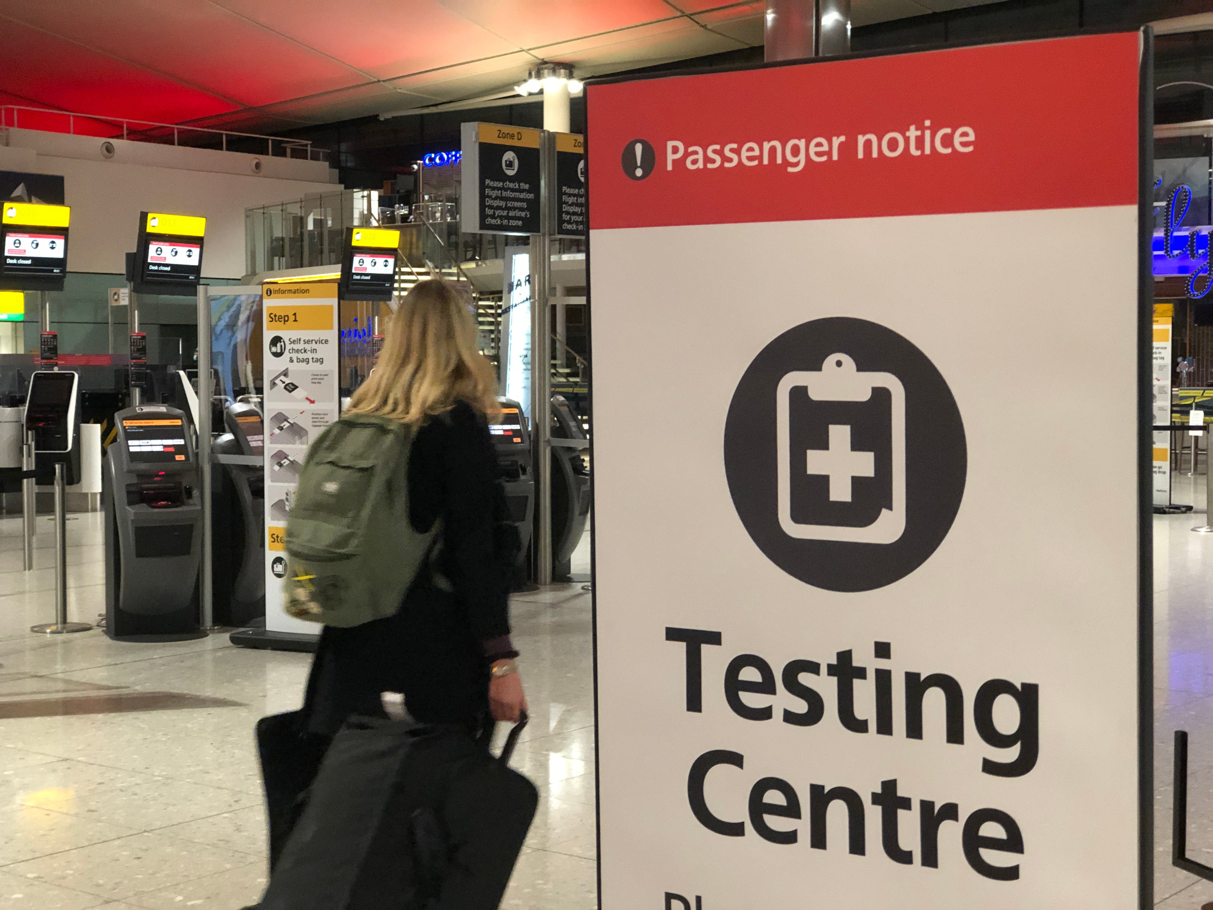 Time saver: The travel industry hopes that testing rather than quarantine will spur bookings