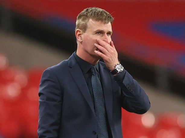 Stephen Kenny gestures on the touchline