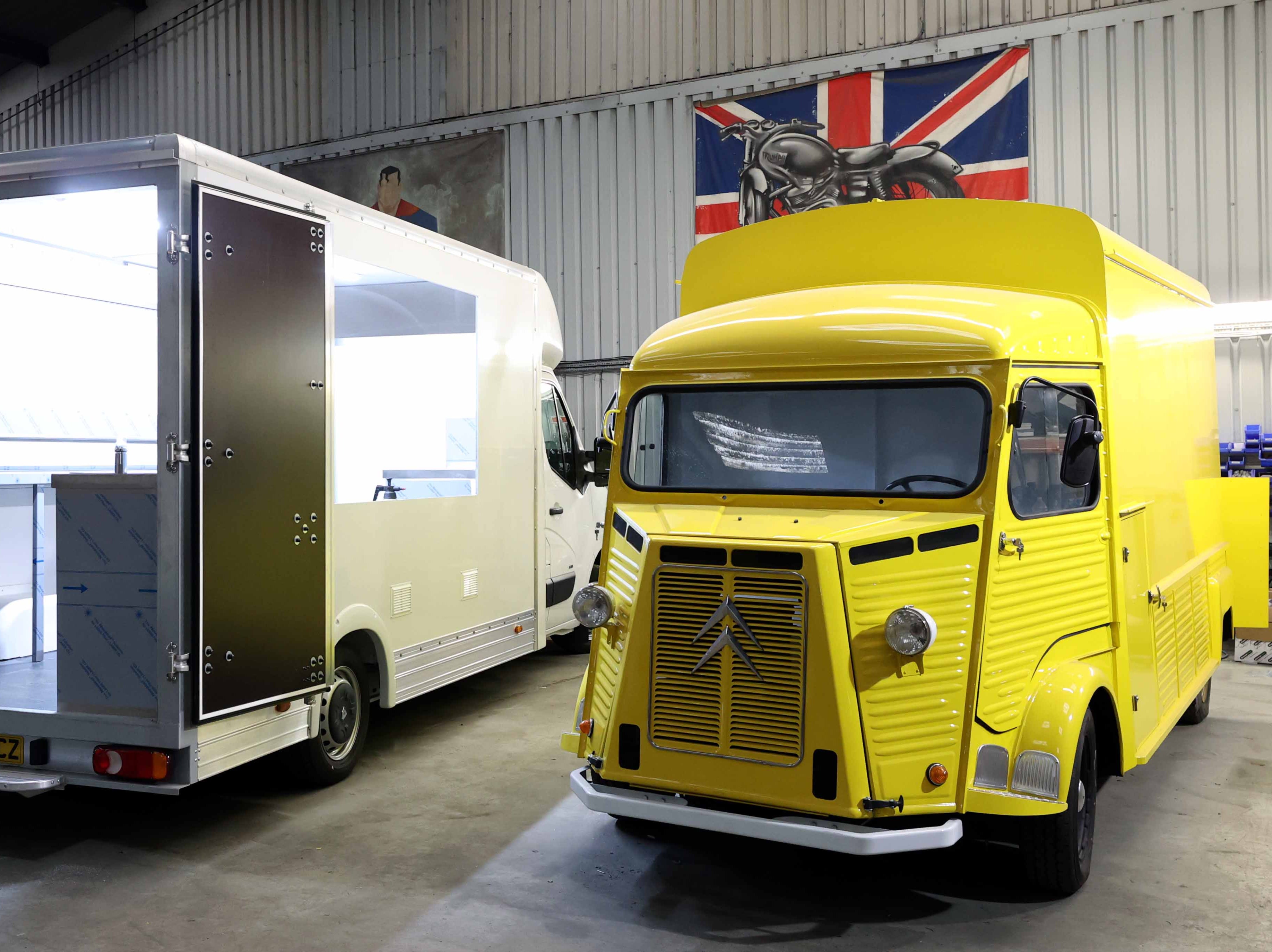 The Basildon factory where food trucks are prepared and manufactured.