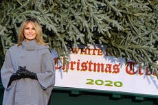 Melania welcomes tree after ‘who gives a f***’ Christmas comments