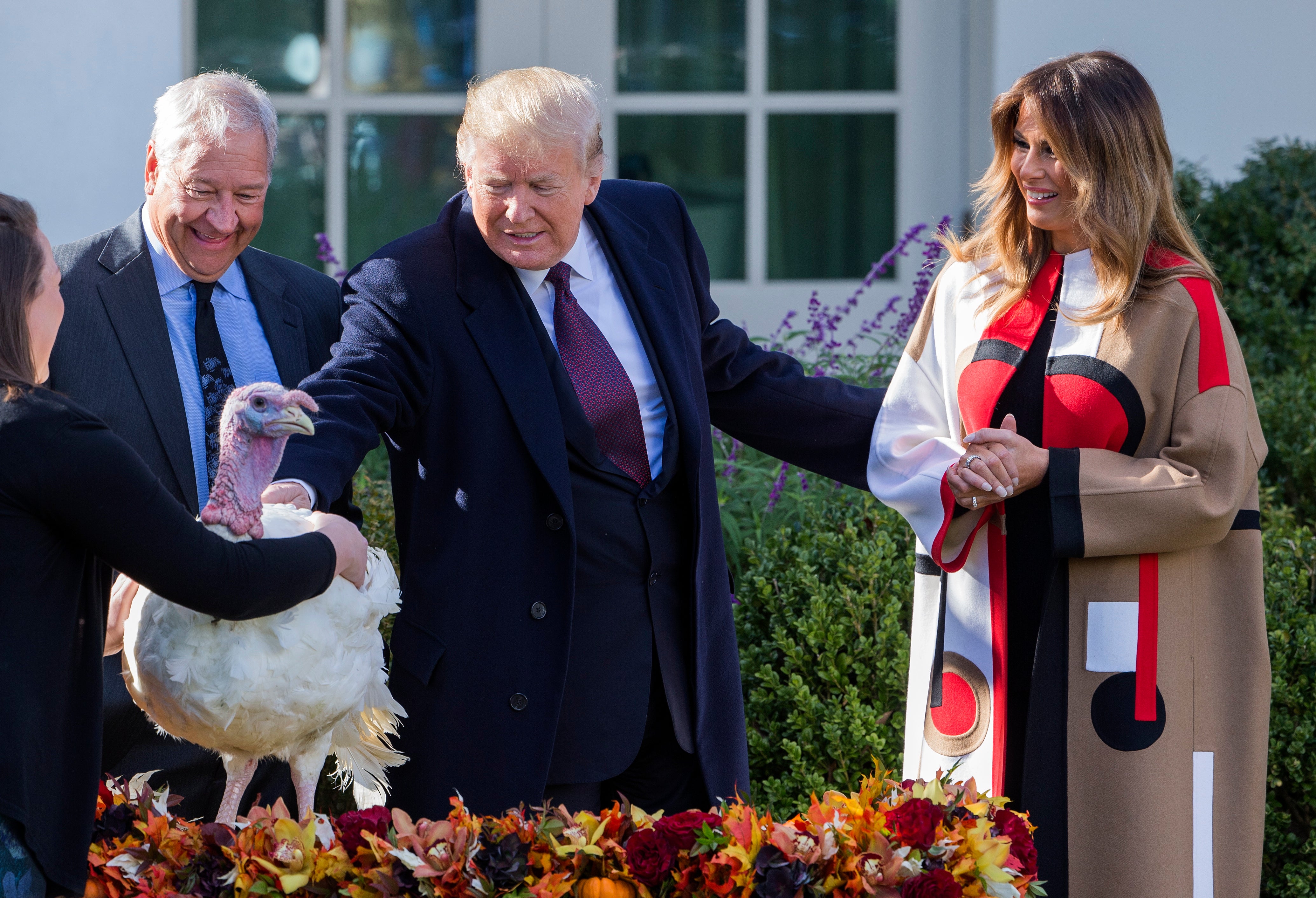 Donald Trump golfs at Trump National Golf Club on 22 November in Sterling, Virginia.