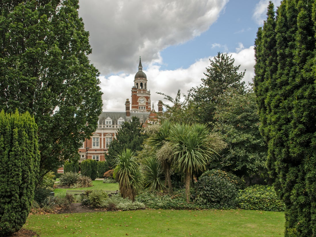 Croydon offers green spaces beneath the grey image