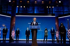 Biden introduces national security team as Trump pardons a turkey