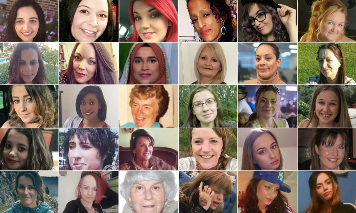 Photos of women killed by men in 2018&nbsp;