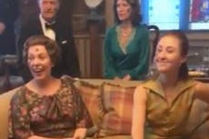 Gillian Anderson shares behind-the-scenes outtake of The Crown cast