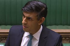 Sunak announces £55bn extra public money next year for Covid response