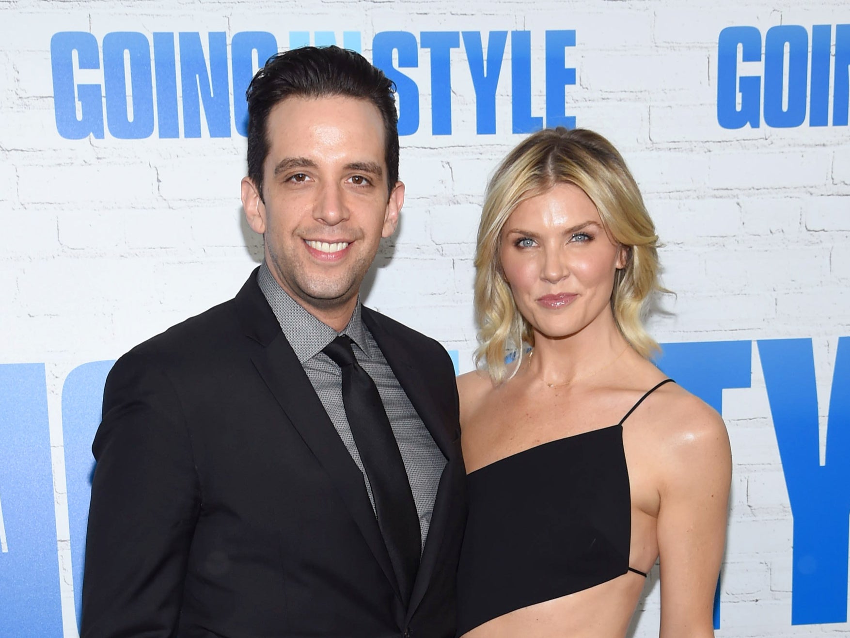 Nick Cordero and Amanda Kloots attend the Going In Style New York premiere on 30 March 2017 in New York City