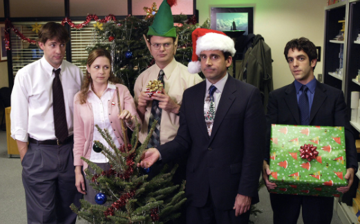 John Krasinski, Jenna Fischer, Rainn Wilson, Steve Carell and BJ Novak in ‘The Office’