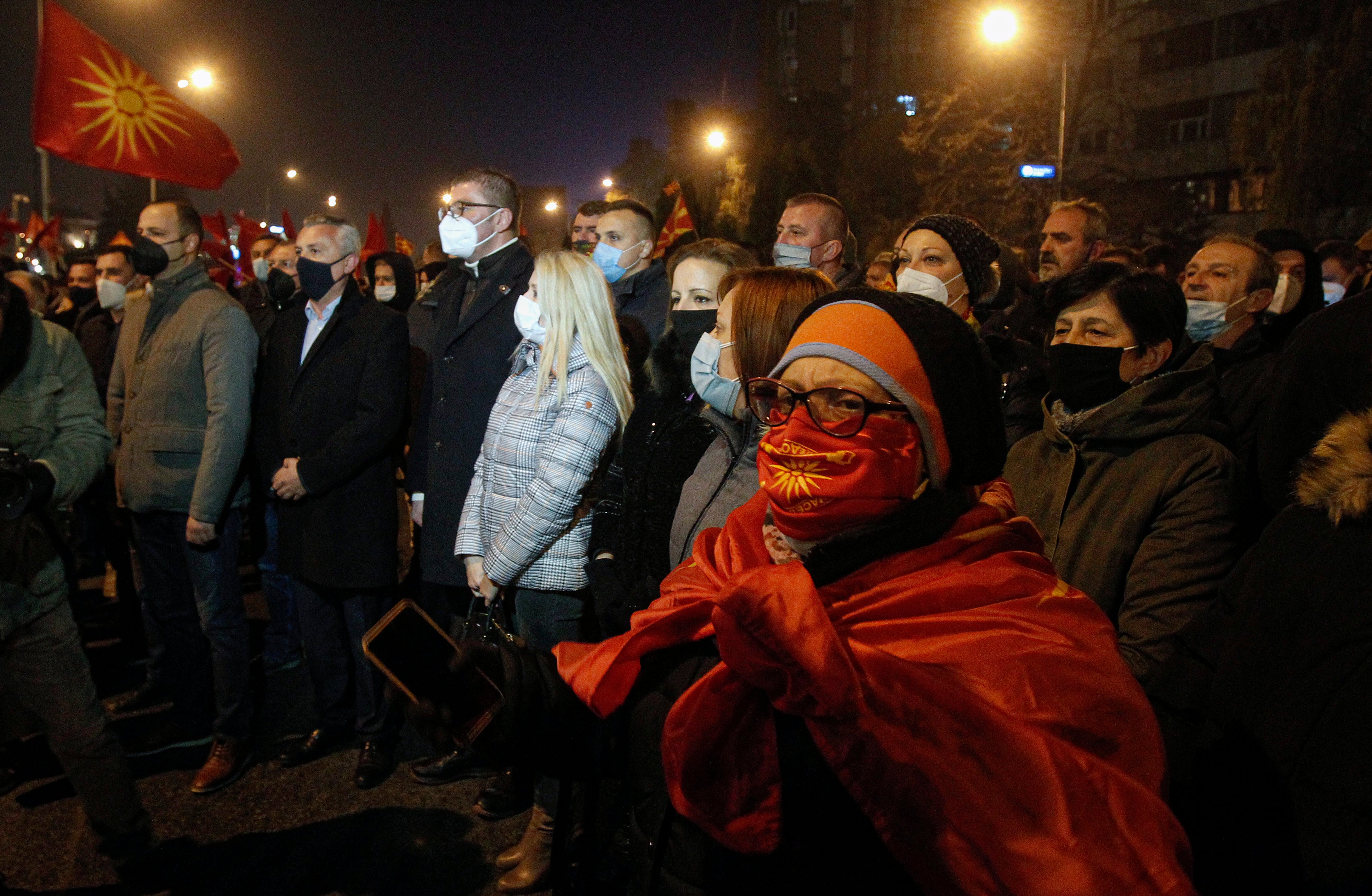 North Macedonia Protest