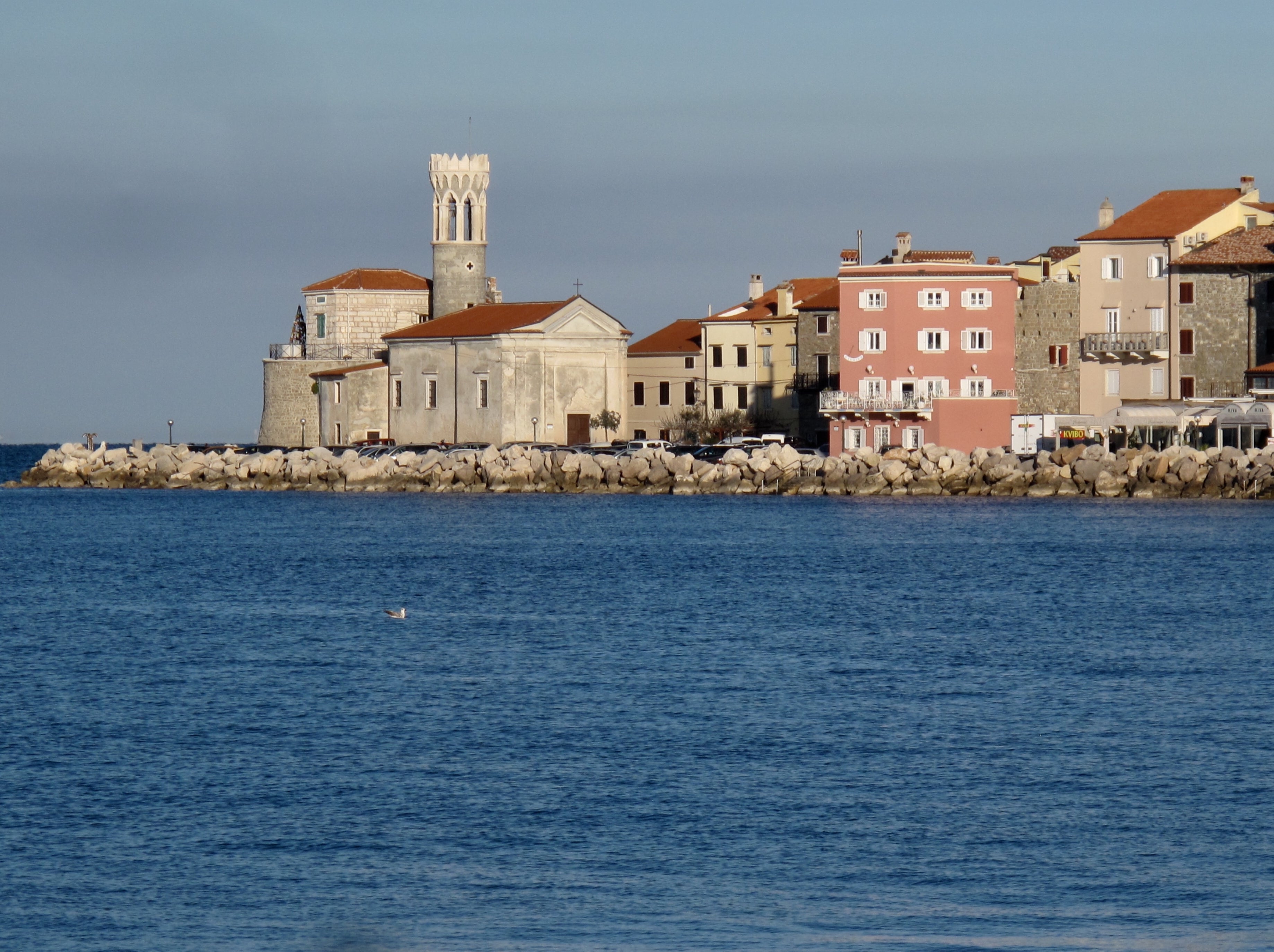 Happy days: Piran in Slovenia, location for the writer’s last stay in an Airbnb