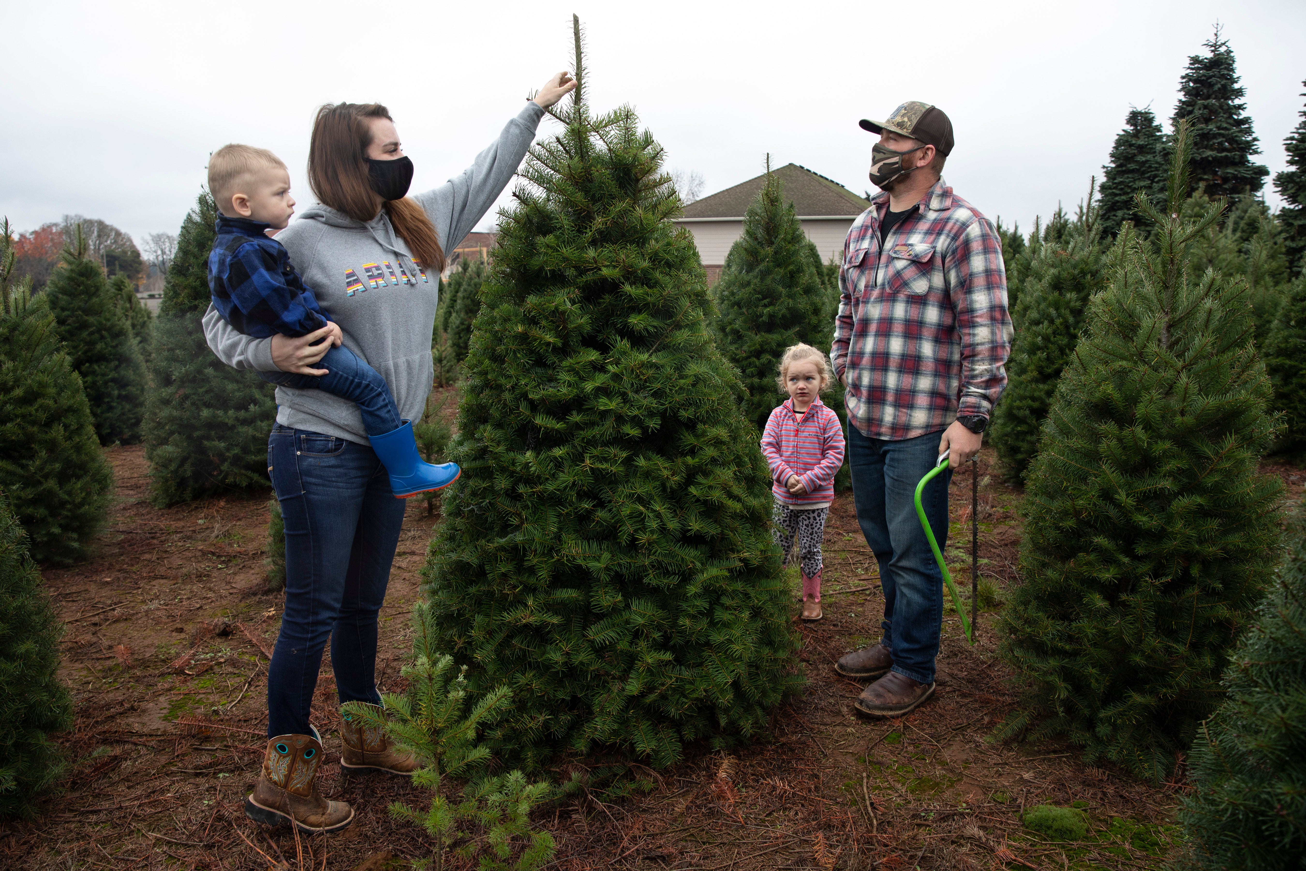 Virus Outbreak Christmas Trees