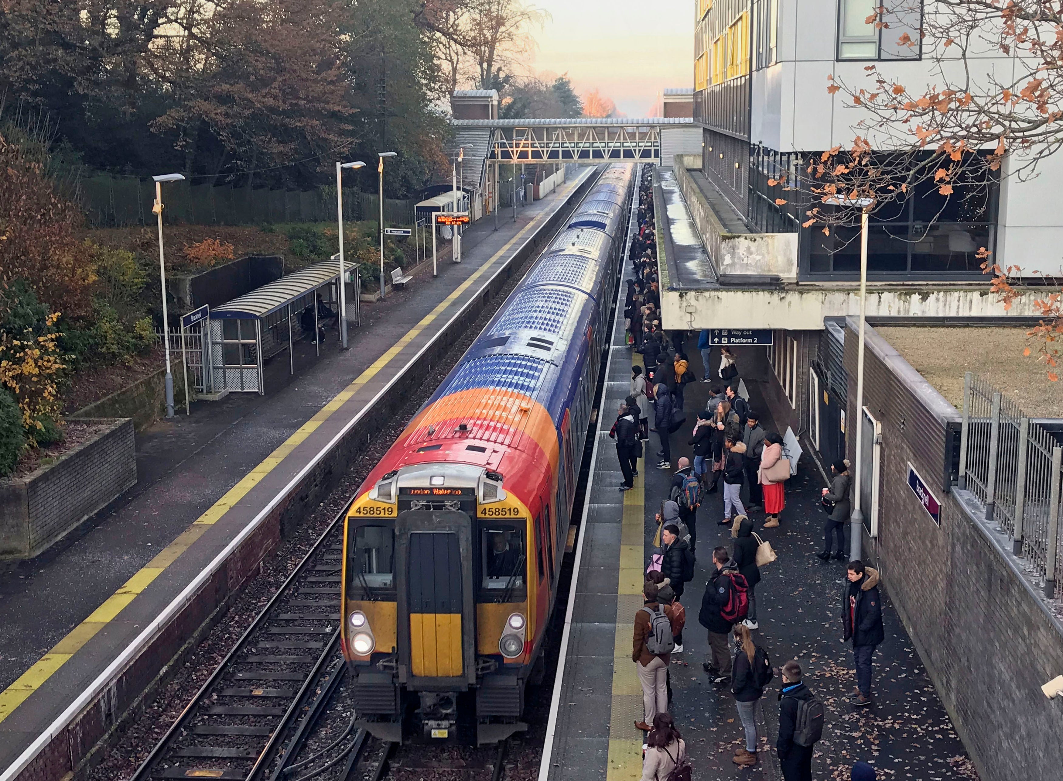 Capacity on board trains is restricted to allow social distancing, with some operators preventing passengers from boarding without a pre-booked ticket