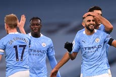 Mahrez hat-trick helps Man City thrash Burnley to kick-start attack