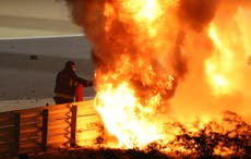 Bahrain Grand Prix red flagged after horrific Grosjean crash