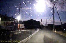 Brightly burning meteor seen across wide areas of Japan