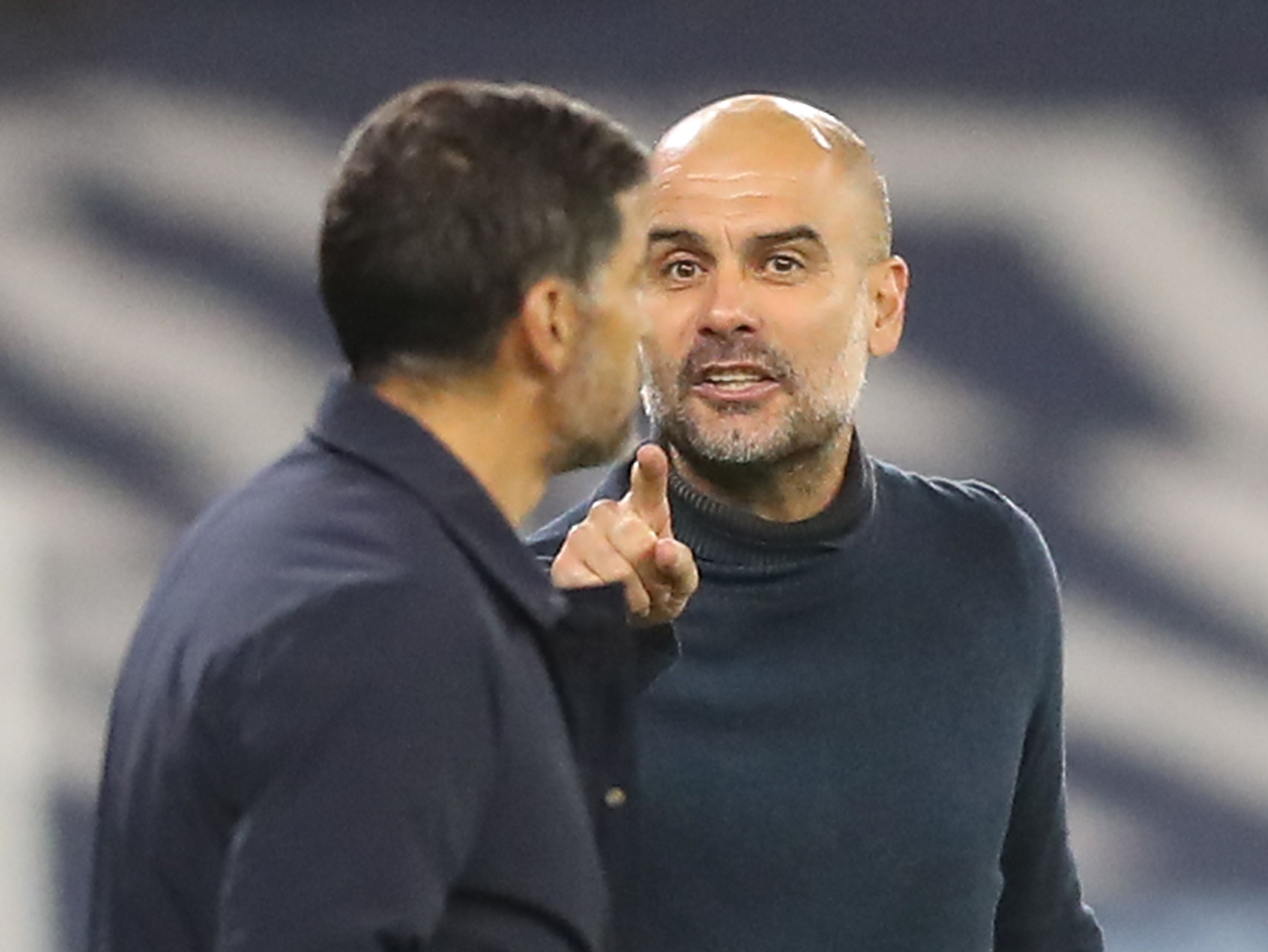 Pep Guardiola y Sergio Conceicao