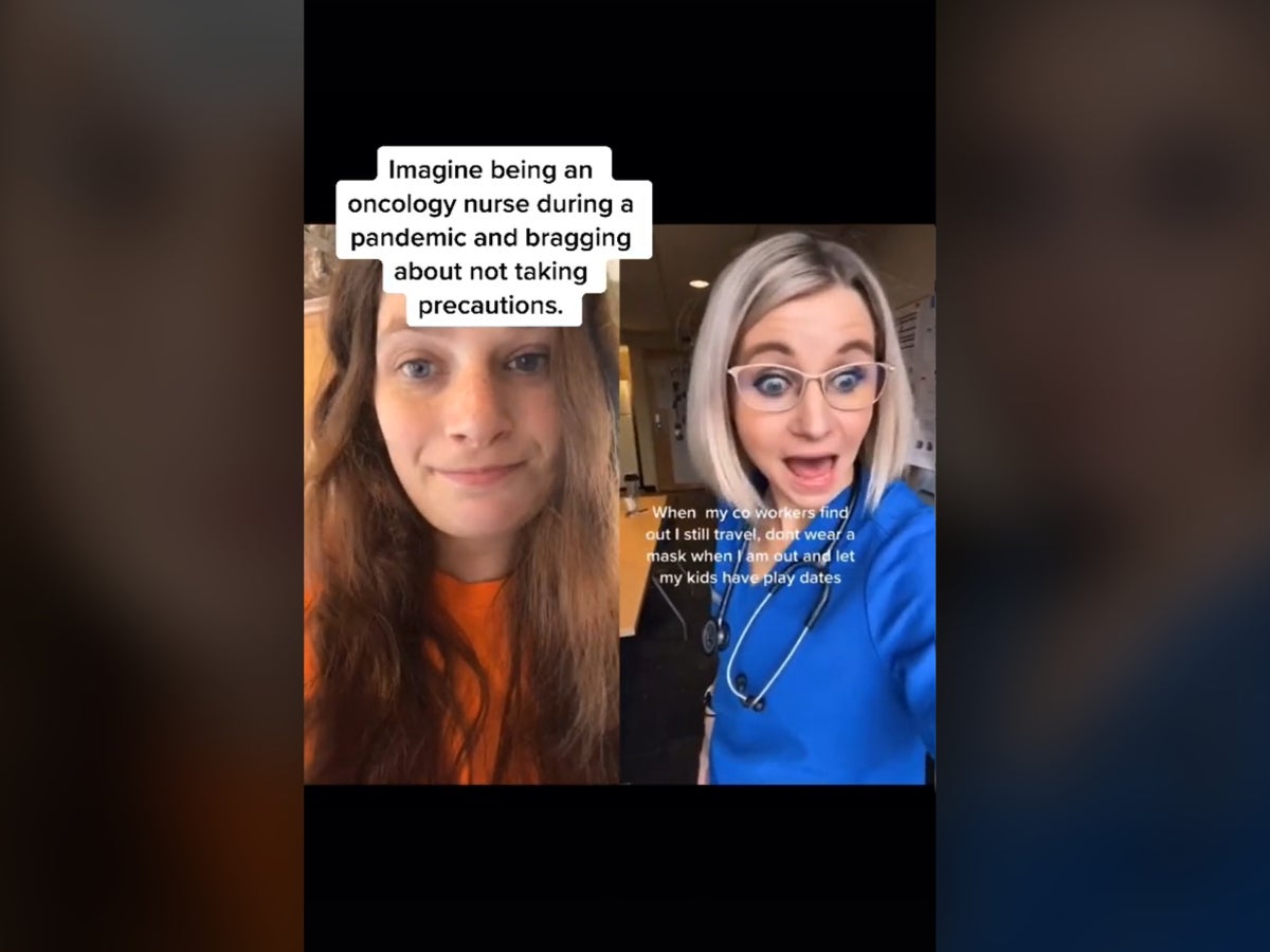 Nurse Ashley Grames suspended after TikTok video mocking Covid-19 mask rules