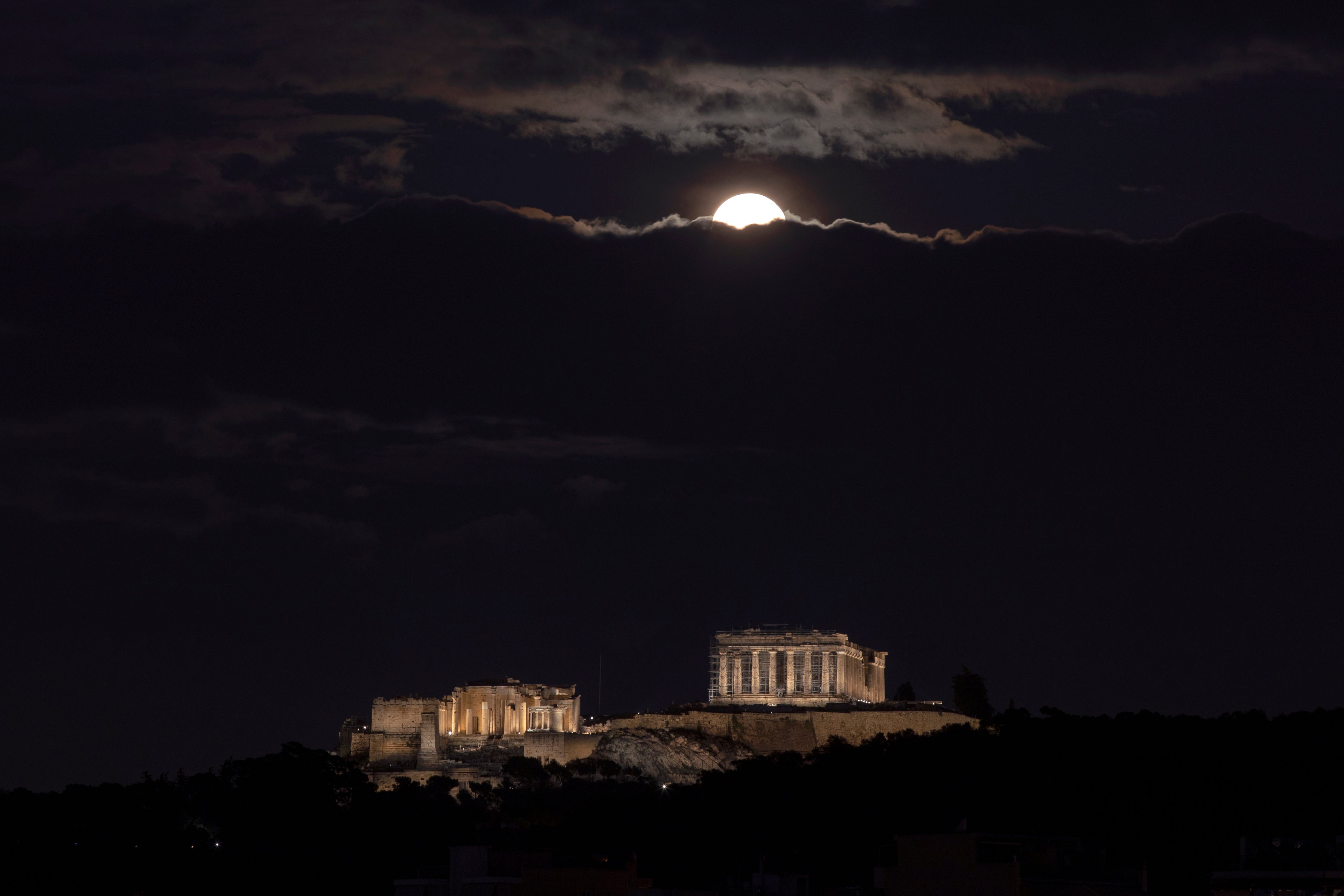 Greece Full Moon