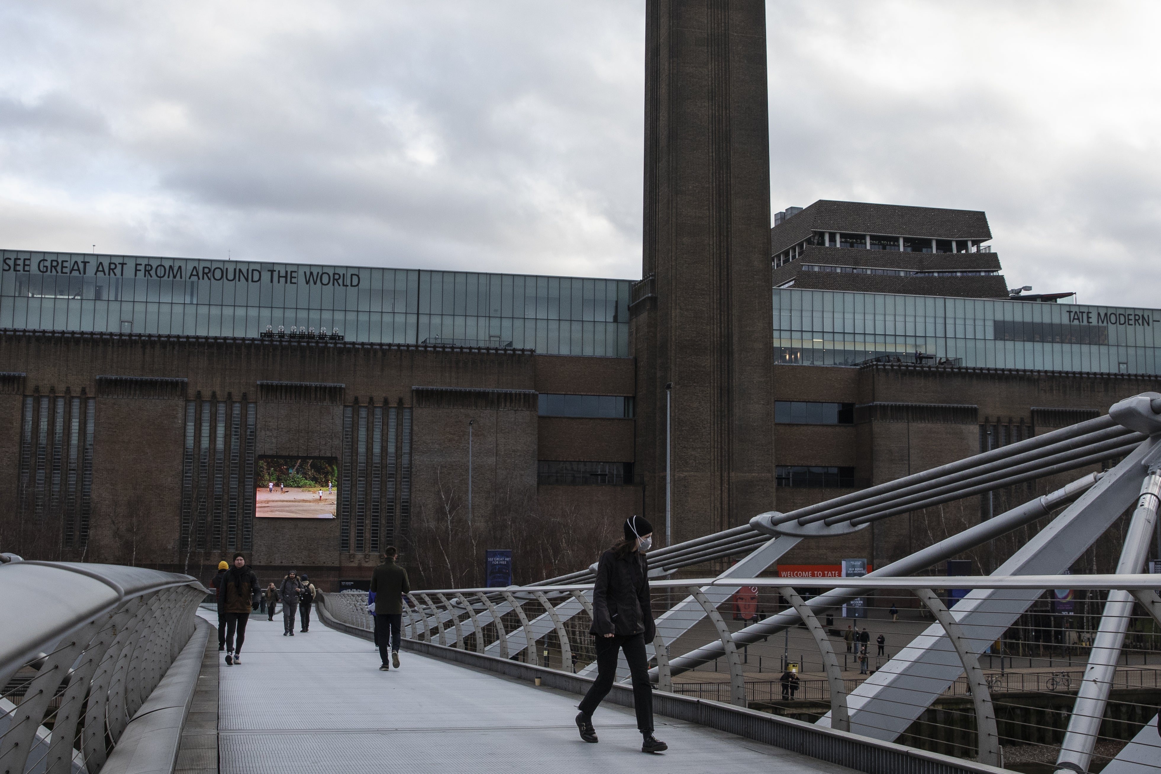 The Tate Modern in London is pictured on 17 March, 2020.