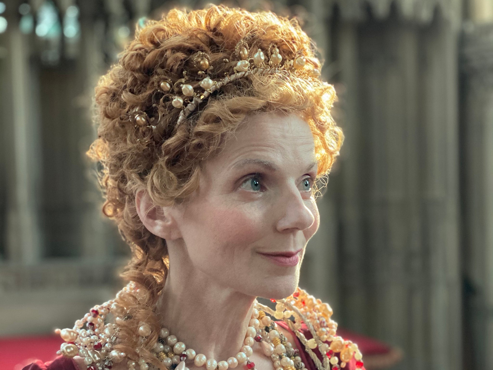 Geri Halliwell as Queen Elizabeth I in her YouTube series ‘Rainbow Woman’