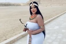 Egypt arrests model who posed at Saqqara necropolis