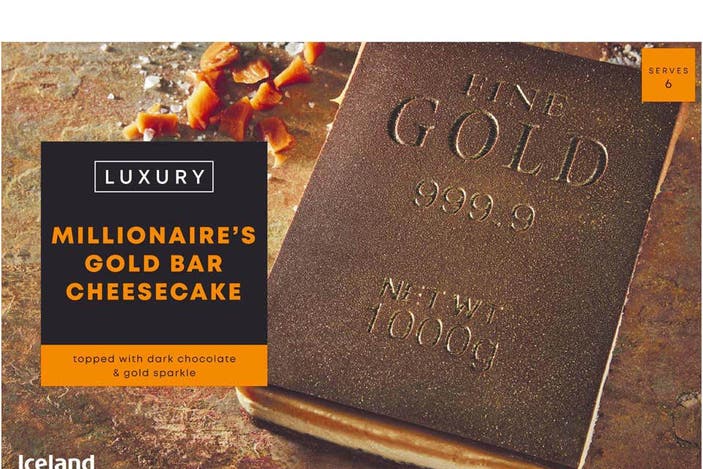 Iceland Millionaire Salted Caramel Gold Bar IndyBest Cheesecake