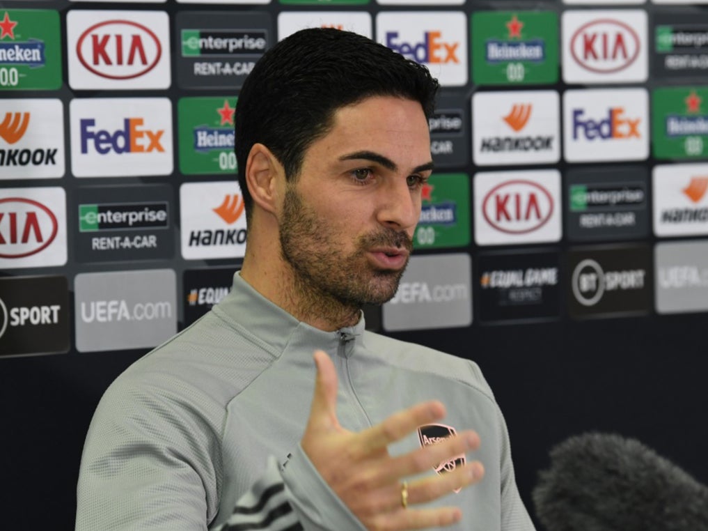 Arsenal manager Mikel Arteta