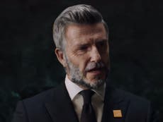 David Beckham digitally aged to look 70 in new advert