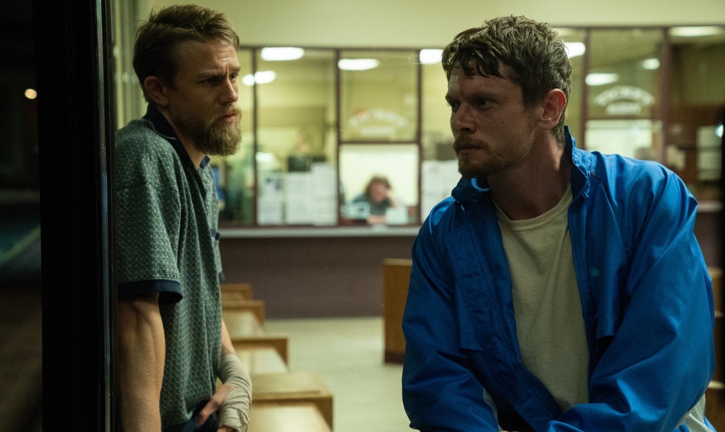 Bruiser losers: Lion Kaminski (Jack O'Connell, left) and his older brother Stan (Charlie Hunnam)