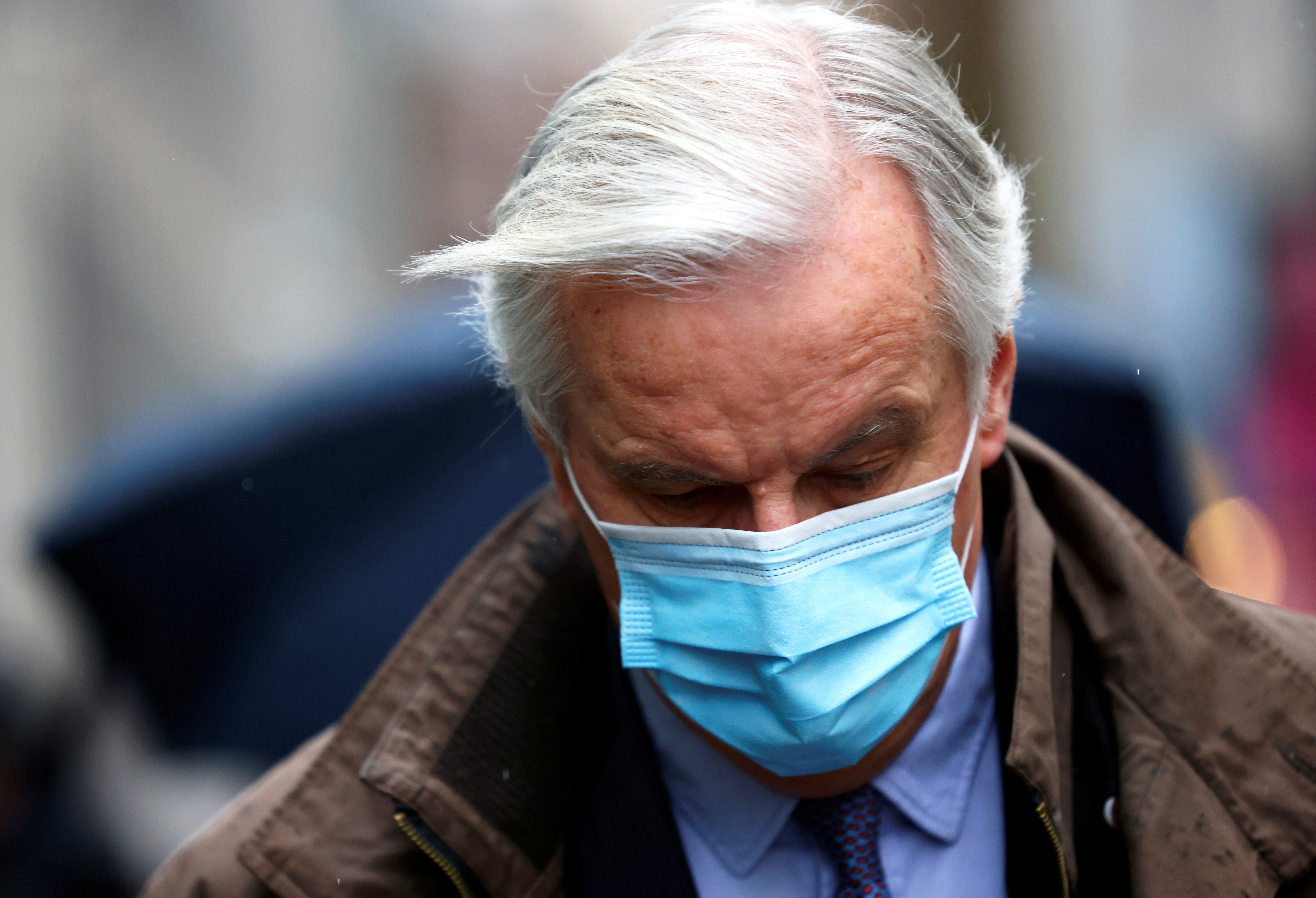 EU chief negotiator Michel Barnier arrives for Brexit talks in London