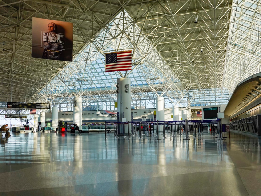 The pair were stopped at BWI airport