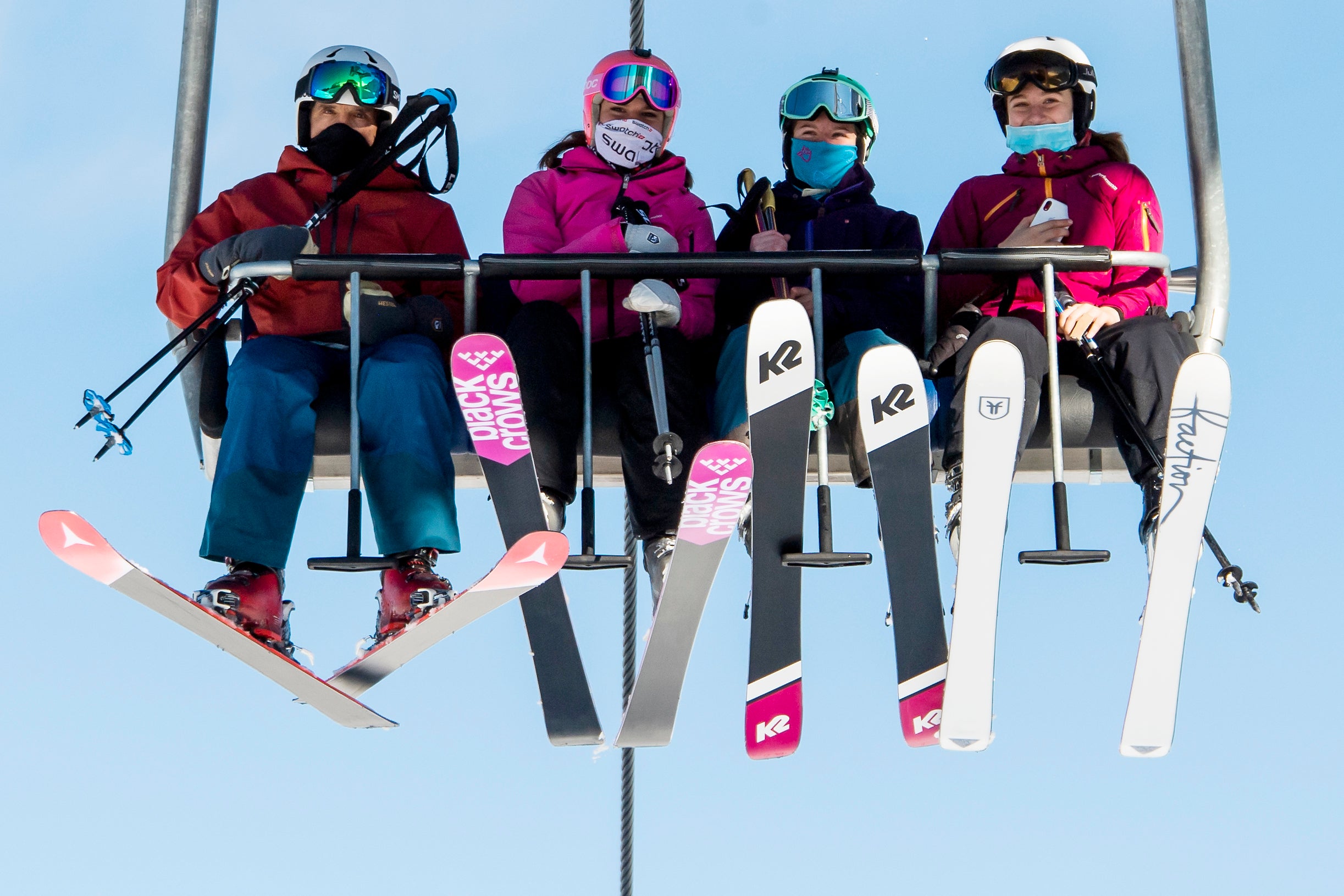 Virus Outbreak Switzerland Skiing