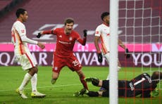 Muller salvages Bayern point in six-goal thriller against Leipzig