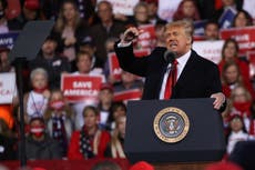 Trump seems to admit time in power is over at Georgia senate rally