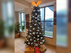 Sheriff’s department criticised for ‘thugshot’ Christmas tree