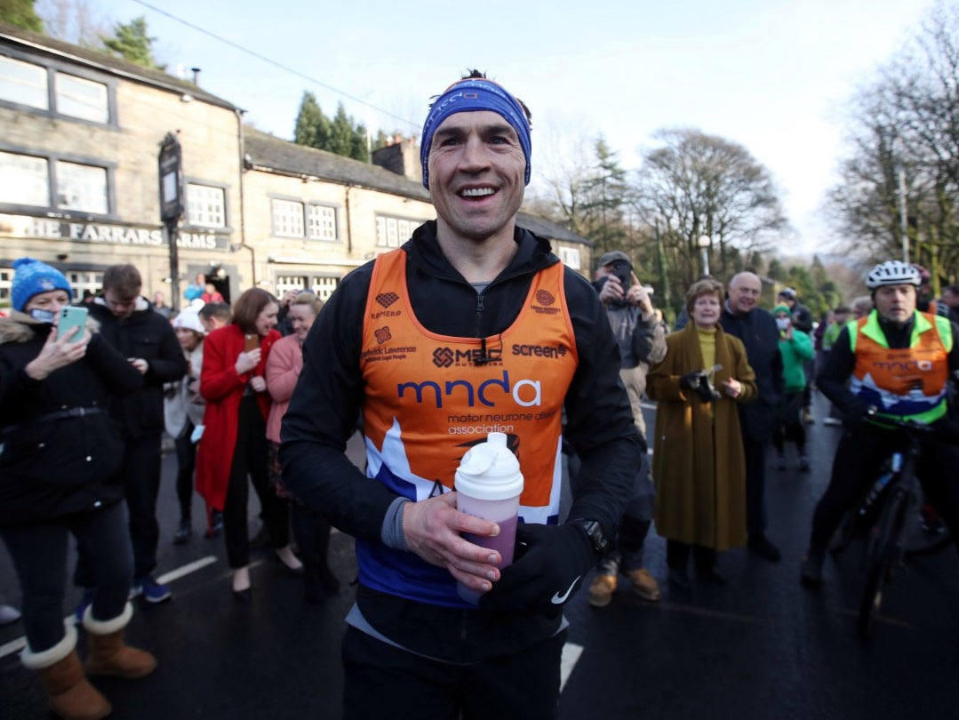 Former Leeds Rhinos star Kevin Sinfield ran seven marathons in seven days