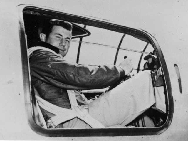 Yeager in the cockpit of an X-I supersonic research plane