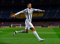 Ronaldo at the double as Juventus outclass Barcelona