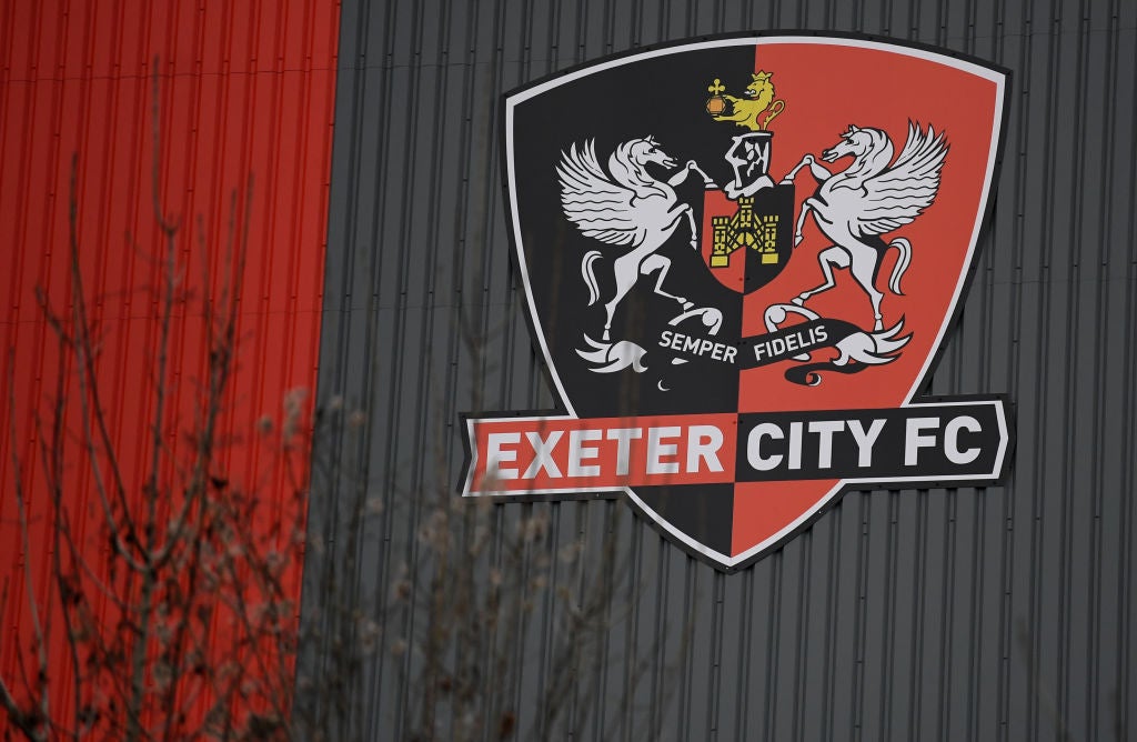 The fire broke out at Exeter’s ground on Wednesday night