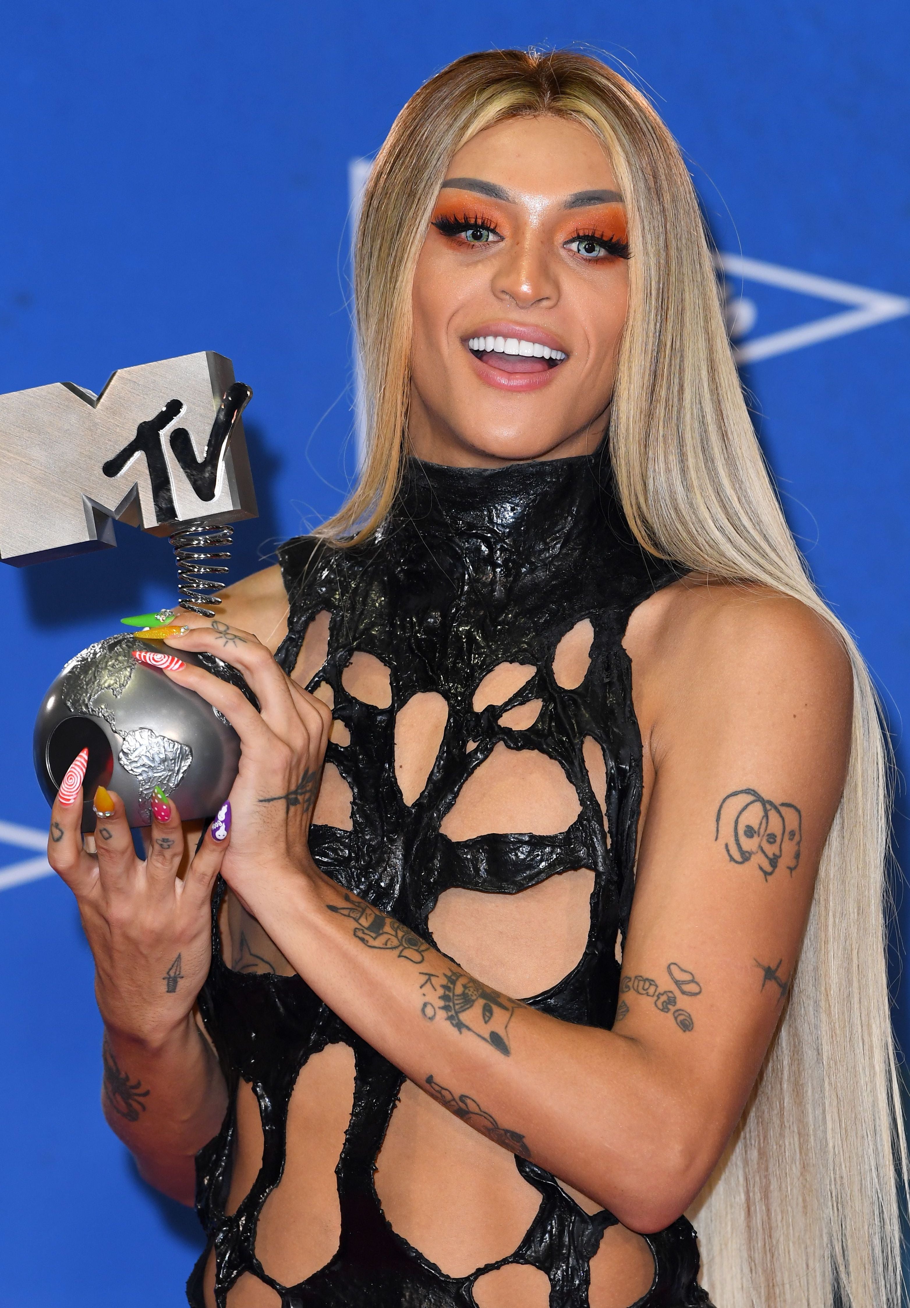 Musician Pabblo Vittar at the MTV EMAs in 2019