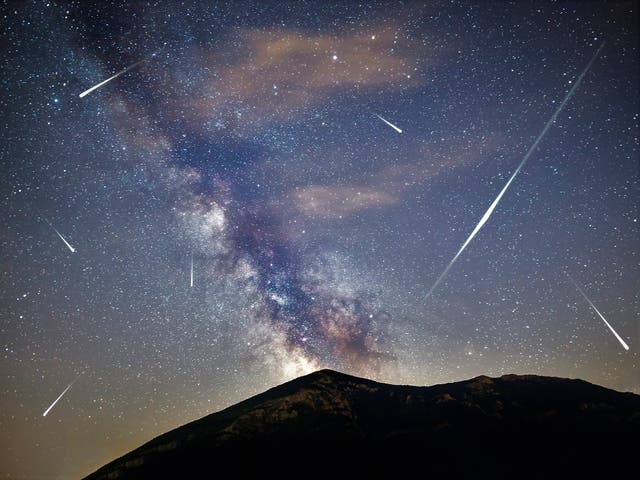 <p>The Geminid meteor shower in 2020 </p>