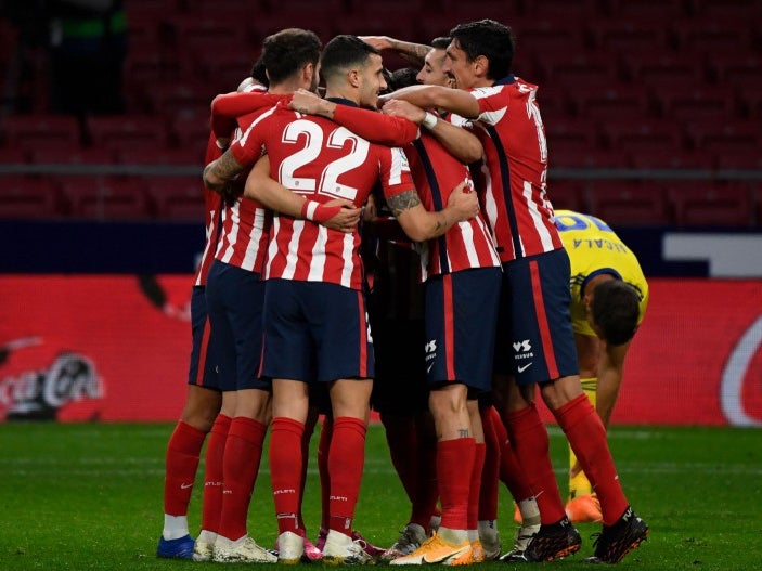 Atletico Madrid celebrate