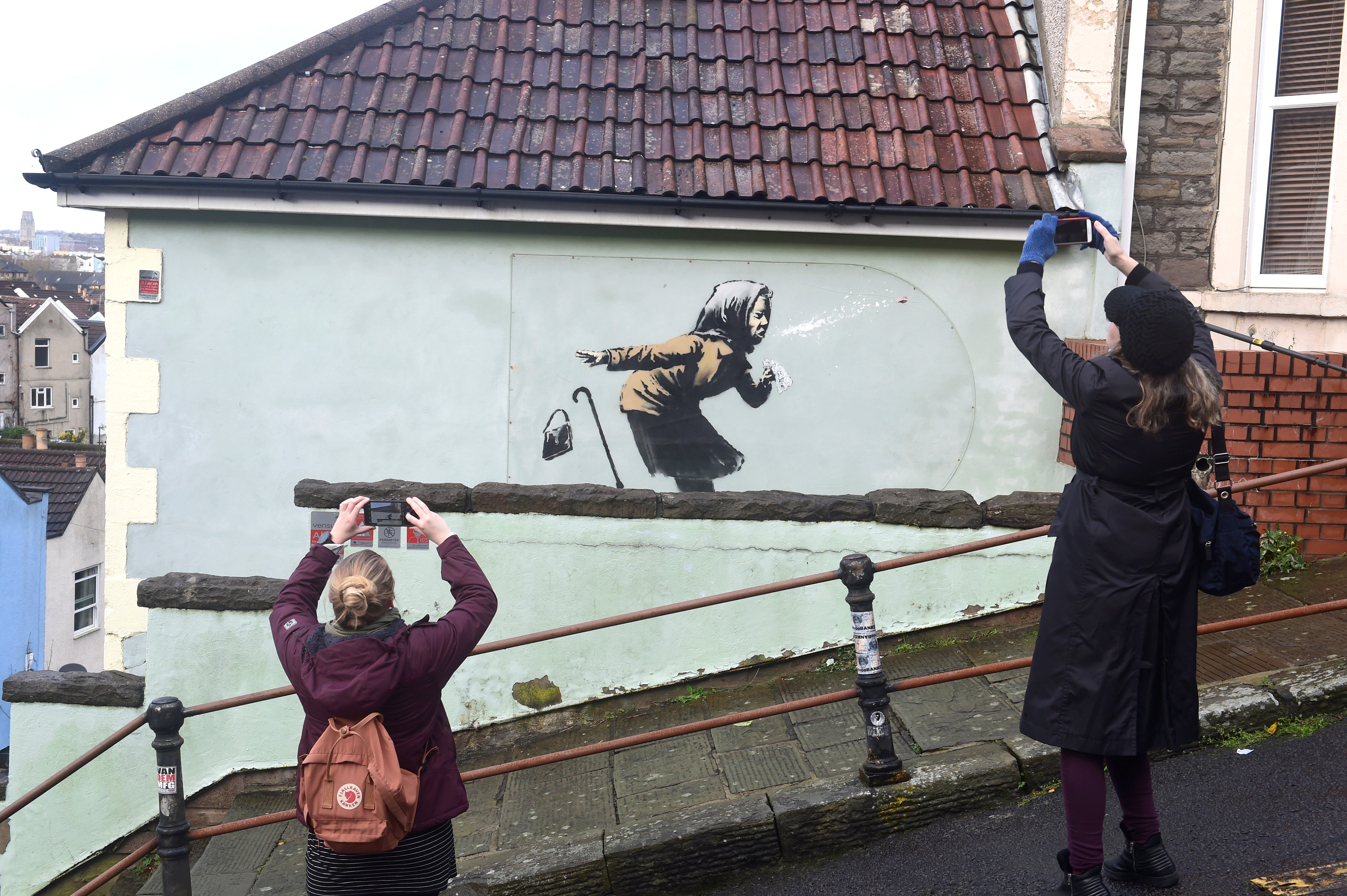 Banksy’s Aachoo, which appeared on the side of a house in Bristol, and has since been removed for sale