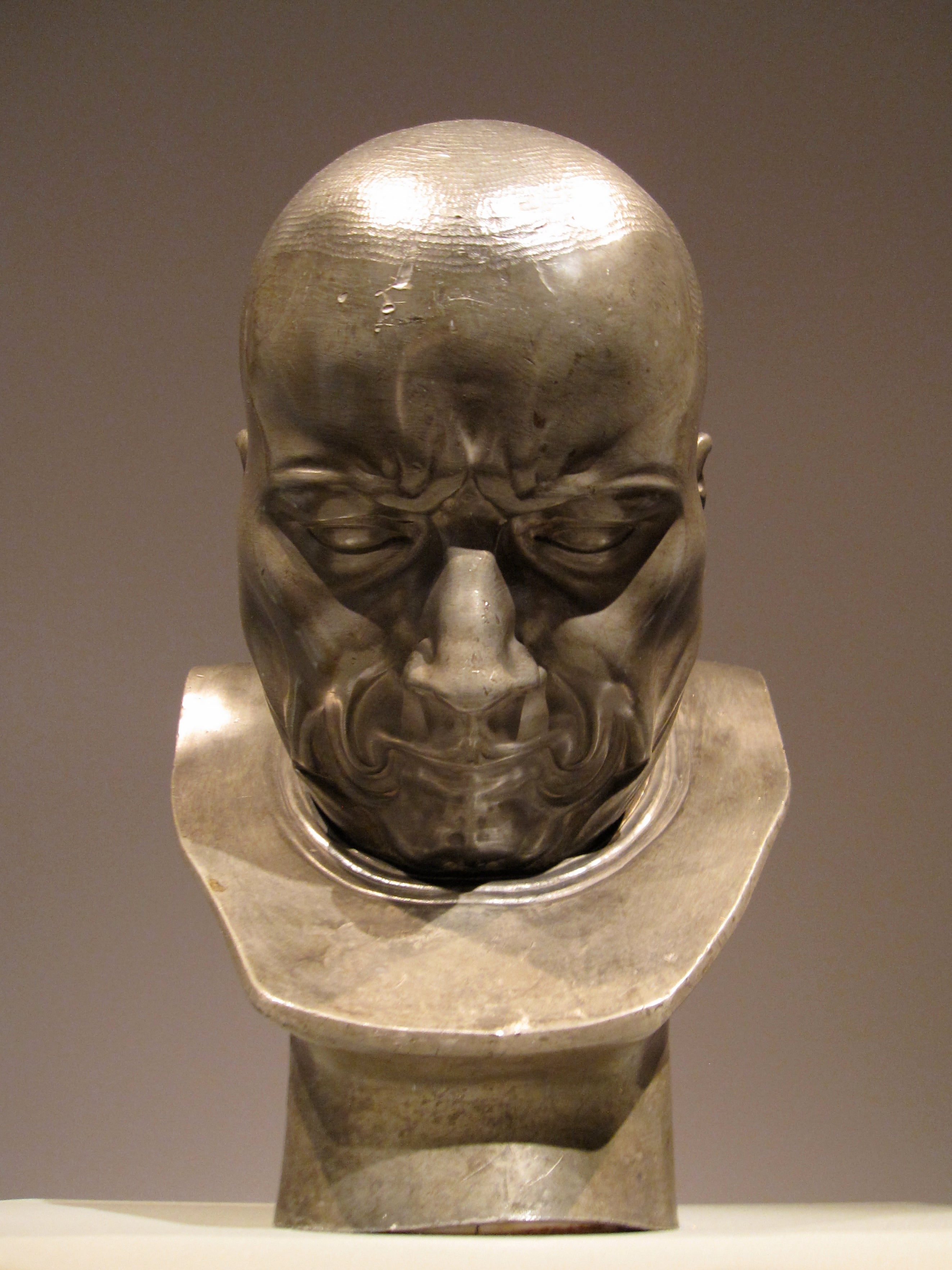 ‘A Hypocrite and Slanderer’ by Franz Xaver Messerschmidt, who completed more than 60 tin alloy heads in the late 1700s