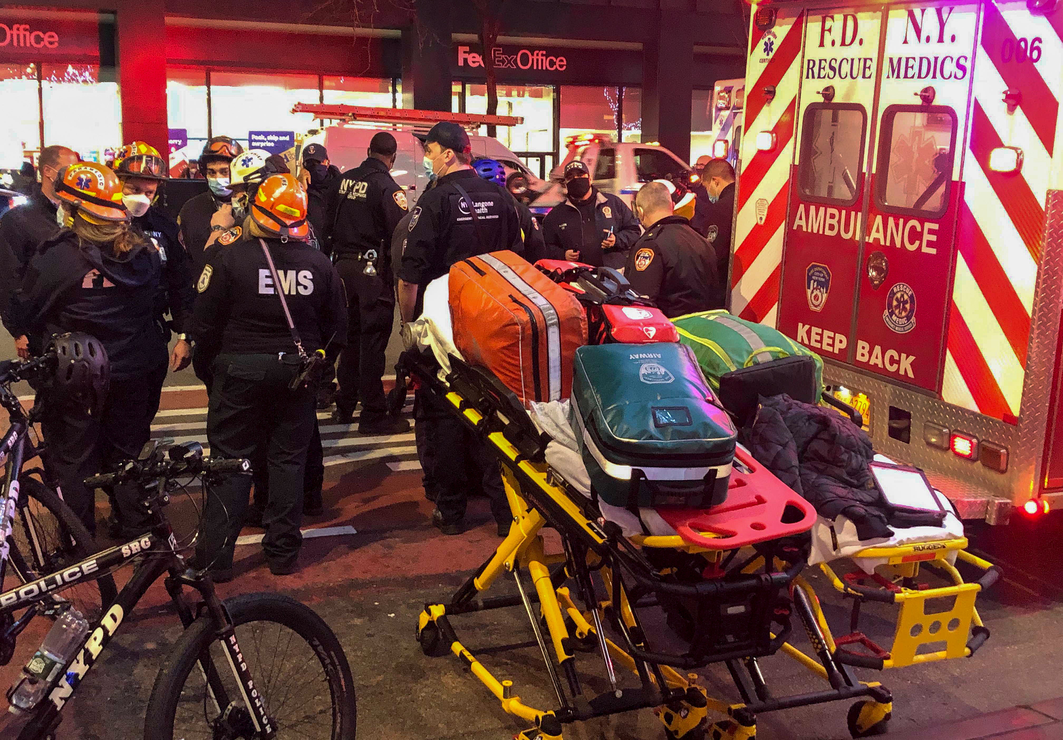 NYC Protest Pedestrians Struck