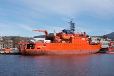 Icebreaker leaves Australia after 150 Antarctica trips