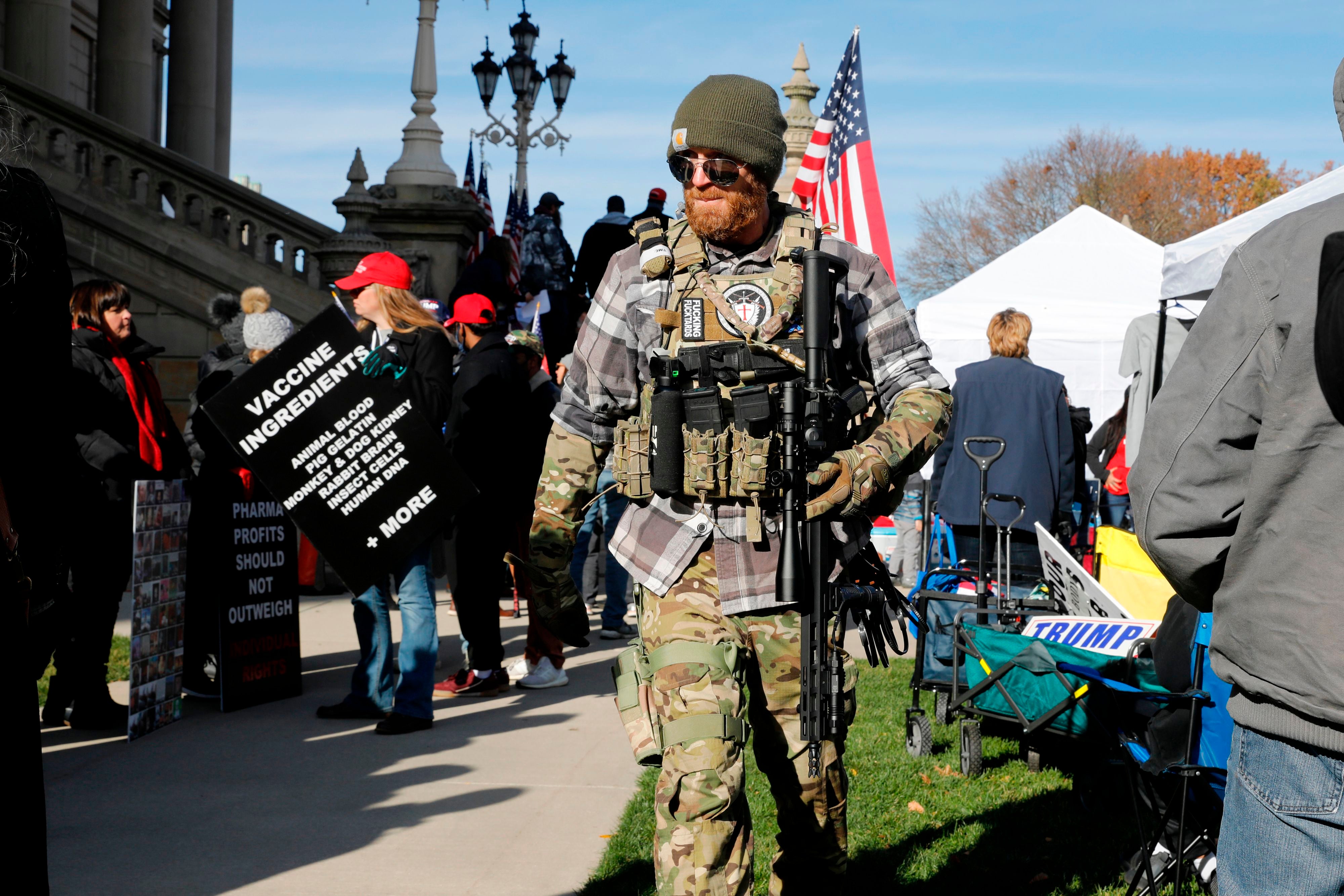 Michigan electors get police protection as they cast vote for Biden