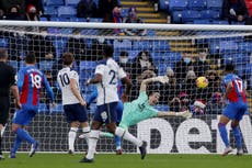 Guaita heroics deny Tottenham as Crystal Palace fight back for point