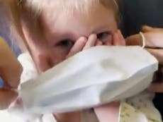 Family kicked off flight after toddler refuses to wear a mask