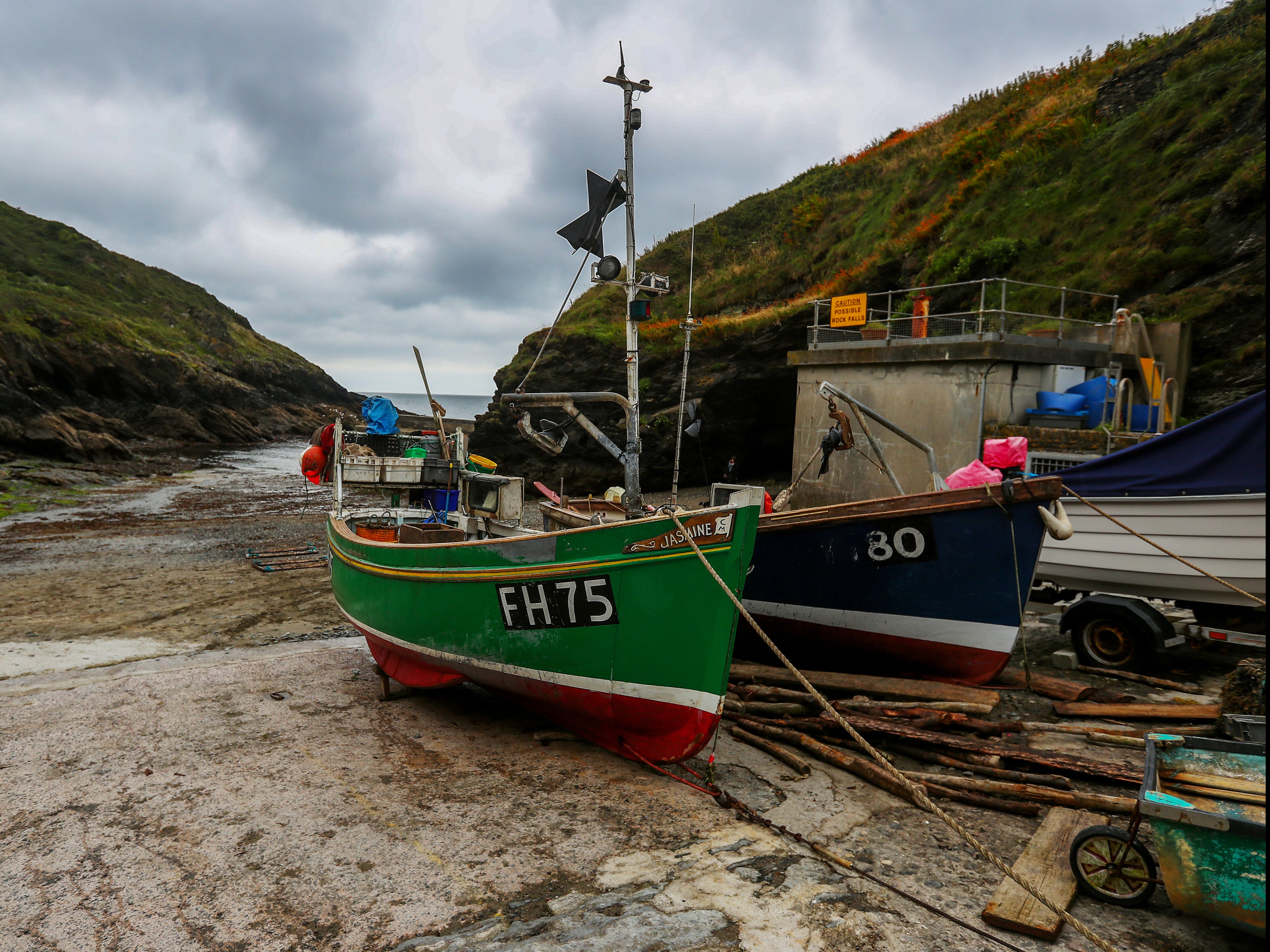 Fishing boats in Portloe, Cornwall